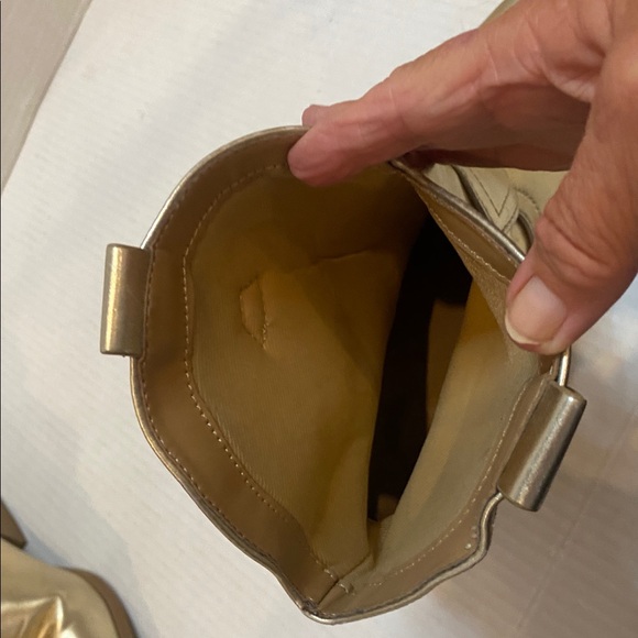 GOLD BLAZING Soda Cowboy Western Stitched Ankle Boots Pointy Toe Booties Size 8 - Picture 14 of 17